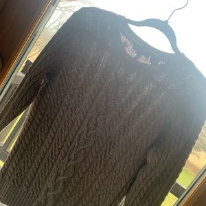 Beige cable sweater